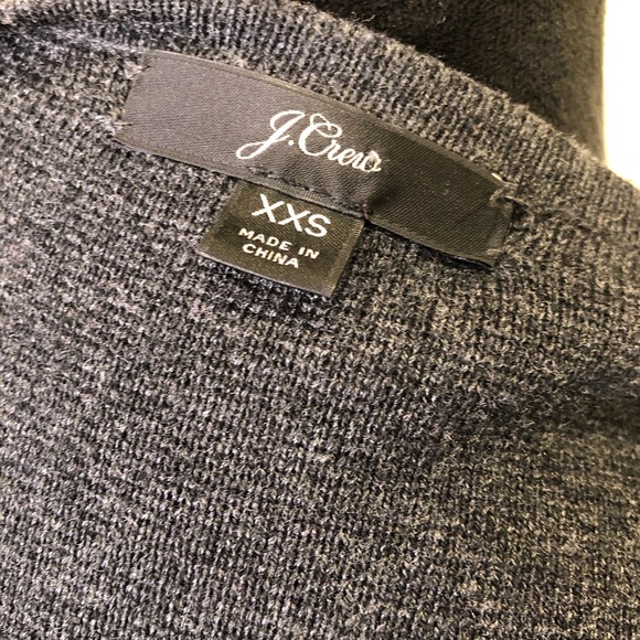 J Crew Cocoon Charcoal Gray Merino Wool Cardigan XXS - Picture 3 of 8